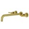 Kingston Brass KS8057DL Wall Mount Tub Faucet, Brushed Brass KS8057DL - alternate 1